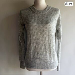 *** SOLD ***
NWT Quince Baby Alpaca Wool Diamond Stitch Crewneck Sweater,Size S